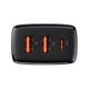 Сетевое зарядное устройство BASEUS CCXJ-E01 2xUSB Type-C 30W 3A PD QC черный - изображение 3