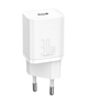 Адаптер сетевой BASEUS Super Si quick charger IC 1Type-C 3A/30W PD/QC CCSUP-J01 белый - изображение 1