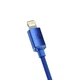 Кабель Type-C to Lightning Baseus Crystal Shine Series, 20W, 1.2м Синий (CAJY000203) - изображение 2