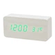 Часы электронные VST-862-4 белые с зеленой подсветкой, температура, USB - изображение 1