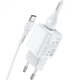 Мережевий зарядний пристрій HOCO Type-C Cable Briar dual port charger set N8 | 2USB, 5V / 2.4A | (Safety Certified) - зображення 6
