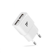 Адаптер Hoco сетевой UH202 2USB 2.1A white без кабеля - изображение 1