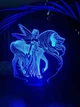 Змінна пластина для 3D світильників "Ельф і Єдиноріг" 3DTOYSLAMP - зображення 1