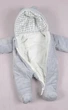 Демисезонный стеганный комбинезон Tessera для малышей 0 - 12 месяцев Magbaby серый рост 74 см Серый - изображение 4