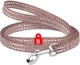 Поводок для котов и мелких пород собак Collar WAUDOG Re-cotton из восстановленного хлопка светоотражающий XS 200х1 см Коричневый (16446Collar) - изображение 1