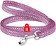 Поводок для котов и мелких пород собак Collar WAUDOG Re-cotton из восстановленного хлопка светоотражающий XS 200х1 см Фиолетовый (16449Collar) - изображение 1