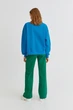 Свитшот оверсайз с начесом Pull & Bear 8591/359 L Синий - изображение 2