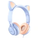 Накладные наушники Hoco W36 Cat ear (3.5mm/1.2m) Dream Blue - изображение 1