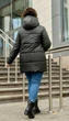 Жіноча зимова куртка з капюшоном MODA 000113 4XL (56) Хакі (М-000113/2 E) - зображення 6