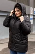 Женская зимняя куртка с капюшоном MODA 000113 3XL (54) Черный (М-000113/1 D) - изображение 3