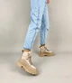 Женские демисезонные ботинки ShoesBand Латте натуральные кожаные и нубук на среднюю стопу внутри байка 37 (24 см) (S66101д) - изображение 6