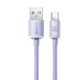 Кабель для быстрой зарядки Baseus Crystal Shine Series USB For Type-C 100W 5A 1.2m Purple - изображение 2
