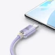 Кабель для быстрой зарядки Baseus Crystal Shine Series USB For Type-C 100W 5A 1.2m Purple - изображение 7