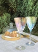 Набор бокалов для вина Полоска Glassware 6 шт 300 мл Перламутровий (SW09Р) - изображение 1