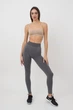 Безшовні легінси жіночі з мікрофібри Giulia LEGGINGS 02 S/M Grey-poppy seed - изображение 5