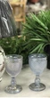 Набір келихів для вина із кольорового скла Glassware 6 шт 300 мл Блакитний (Сітка) 5280С - зображення 4