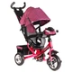 Дитячий триколісний велосипед-коляска з батьківською ручкою Best Trike 6588 / 75-415 колеса зі спіненої гуми, з музикою та світлом, Бузково-рожевий - зображення 1
