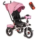 Дитячий триколісний велосипед коляскового типу Best Trike 6088 F-290-88 з батьківською ручкою та поворотним сидінням, надувними колесами Рожевий - зображення 1