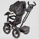 Дитячий триколісний велосипед колясочного типу Best Trike 6088 F-611-33 з батьківською ручкою та поворотним сидінням, надувними колесами Чорний - зображення 5