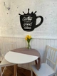 Настінне панно, декор інтер'єру , картина з дерева Coffee - good idea (01022-чор-50) - зображення 2