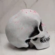 Декоративний череп із гіпсу - White skull neon - зображення 2
