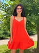 Женское платье из трикотаж- рубчик Poliit 8839 красный 36 - изображение 9