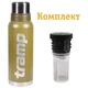 Комплект Tramp Термос 1,2 л оливковий TRC-028-olive + Пробка для термосів Expedition UTRA-287 - изображение 1