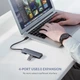 USB-хаб Ugreen CM219 USB 3.0 to 4-Port USB 3.0 Hub Space Gray (UGR-50985) - изображение 3
