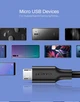 Кабель UGREEN US289 USB 2.0 to Micro-USB 480 Mbps 2A 1m Black (60136) - изображение 3