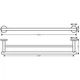 Полотенцедержатель Hansgrohe Logis Universal хром 41712000 - изображение 2
