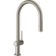 Смеситель для кухни Hansgrohe Talis M54 210 2jet с вытяжным изливом нержавеющая сталь 72800800 - изображение 1