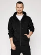Bluza męska rozpinana streetwear z kapturem Sprandi SS21-BLM004 M Czarna (5903698655598) - obraz 1