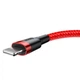Кабель Baseus Cafule Cable USB For iP 2A 3 м Red/Red (CALKLF-R09) - изображение 4
