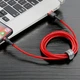 Кабель Baseus Cafule Cable USB For iP 2A 3 м Red/Red (CALKLF-R09) - изображение 6