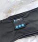 Пов'язка на голову спортивна з вбудованою bluetooth гарнітурою маска для сну блютузна чорна - изображение 4
