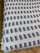 Плед льняной 200x175 Шафарли бежевый с синим - изображение 4