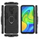 Чехол Iron Ring для Xiaomi Redmi Note 9 бампер противоударный с подставкой кольцом Black - изображение 4