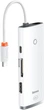 USB-хаб Baseus Lite Series 6-Port Multifunctional HUB USB Type-C - 2xUSB 3.0 / USB Type-C PD / HDMI 1.4 / SD / TF White (WKQX050102) - зображення 3