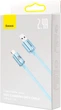Кабель Baseus Crystal Shine Series Fast Charging Data Cable USB to iP 2.4A 2 м Sky Blue (CAJY001203) - изображение 8