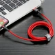 Кабель Baseus Cafule Cable USB For iP 2 А 3 м Red/Red (CALKLF-R09) - зображення 6