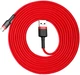 Kabel Baseus Cafule Cable USB For Type-C 2 A 3 m Red/Red (CATKLF-U09) - obraz 5