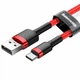 Кабель Baseus CATKLF-U09 Cafule USB Type-C USB 2A 300см Red - зображення 2