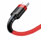 Кабель Baseus CATKLF-U09 Cafule USB Type-C USB 2A 300см Red - зображення 6