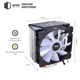 Процессорный кулер QUBE QB-OL1400 (92mm/4pin/900-2300RPM/30.5dBA/4 тепл. трубки/3pin 5V ARGB) - изображение 2