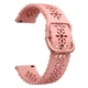 Ремешок для Zepp E - розовый / ширина крепления 20мм / силикон / Watchbands Flower (W14-2WB72124520) - изображение 2