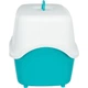 Туалет для кошек Trixie Vico закрытый 40 х 40 х 56 см бирюзовый / белый (TX-40275) - изображение 3