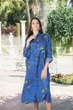 Большое пляжное платье на пуговицах Indiano 2144 N-17V 52(3XL) Синий - изображение 1
