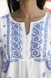 Пляжна туніка з блакитною вишивкою Fresh Cotton 2116 F-1C 46(L) Білий - зображення 2