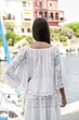 Кружевная блузка с длинными рукавами Fresh Cotton&nbsp;2005 F-1C 42(S) Белый - изображение 3