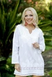 Коротка пляжна туніка з вишивкою Fresh Cotton 342 F-1c 46(L) Білий - зображення 3